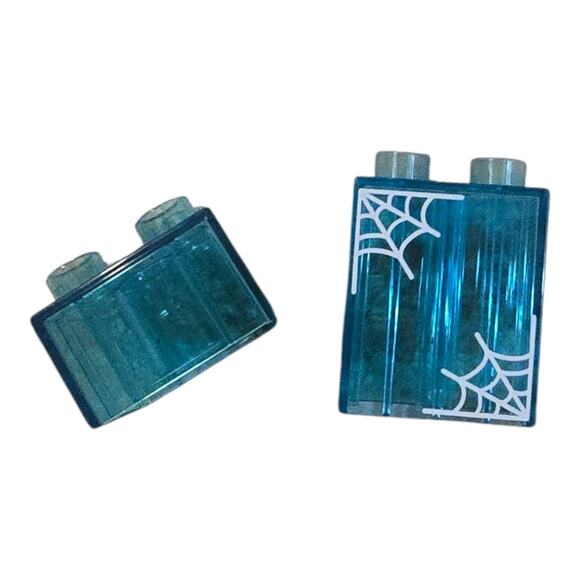 Lego Duplo SPIDER MAN WEB Super Hero Blocks BLUE TRANSLUCENT - Picture 1 of 5